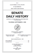 Image of Senate Daily History